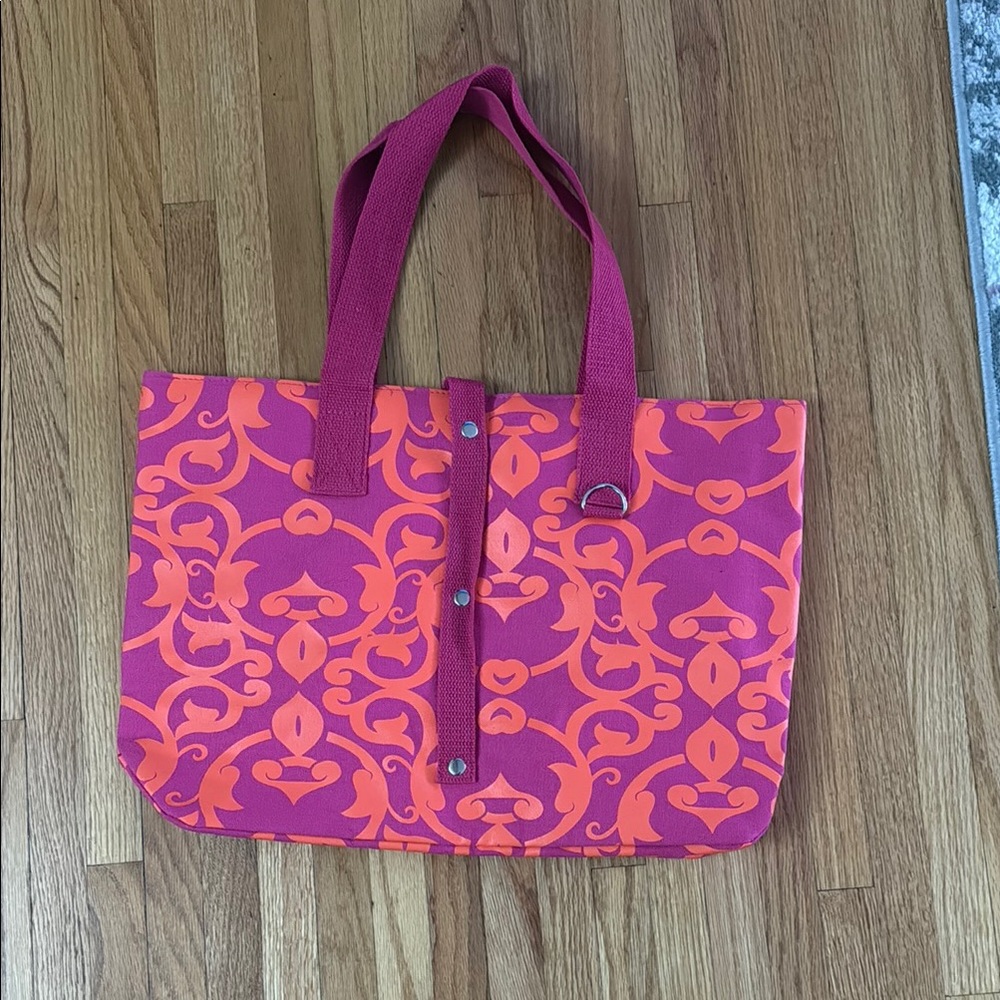 Stylish Pink and Orange Tote Bag
